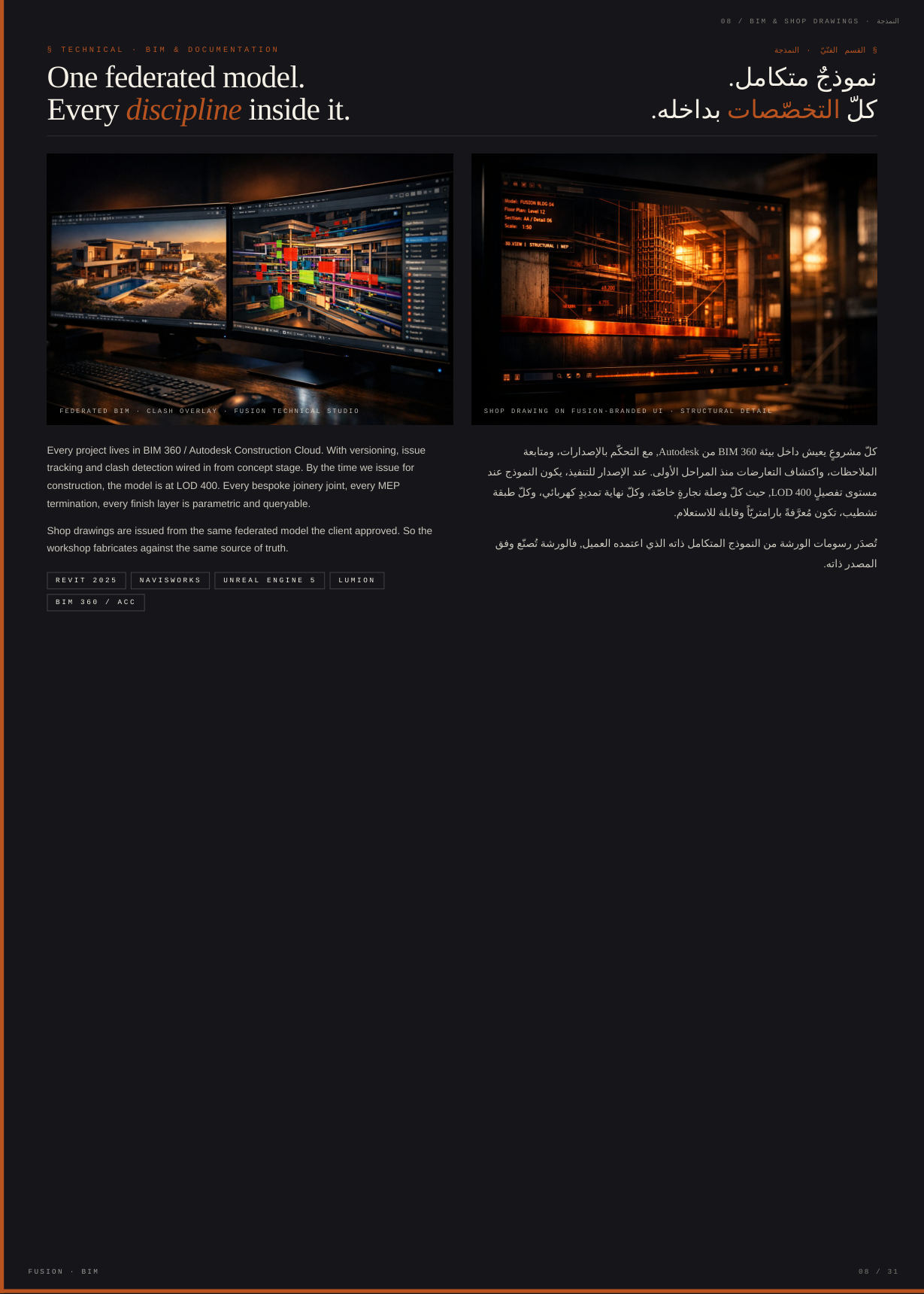 FUSION profile, BIM